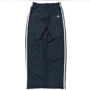 Wide leg adidas track pants